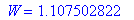 ` W` = 1.107502822