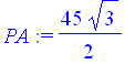 PA := 45/2*3^(1/2)